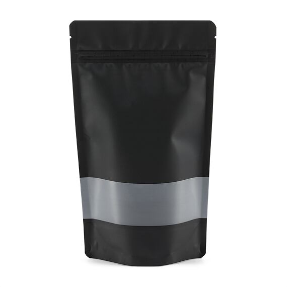 Doypack ZIP | čierny mat s okienkom| recyklovateľný